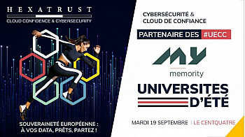 HEXATRUST  UECC2013 - MEMORITY est partenaire de la 9ème édition des Universités d’été de la Cybersécurité et du #Cloud de #Confiance !