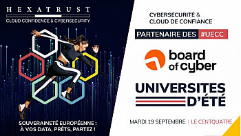 HEXATRUST  UECC2013 - Board of Cyber est partenaire de la 9ème édition des Universités d’été de la Cybersécurité et du #Cloud de #Confiance !