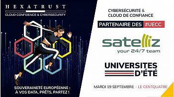 HEXATRUST  UECC2013 - SATELLIZ est partenaire de la 9ème édition des Universités d’été de la Cybersécurité et du #Cloud de #Confiance !