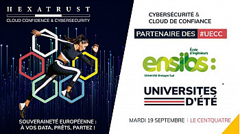 HEXATRUST  UECC2013 - L'ENSIBS est partenaire de la 9ème édition des Universités d’été de la Cybersécurité et du #Cloud de #Confiance !