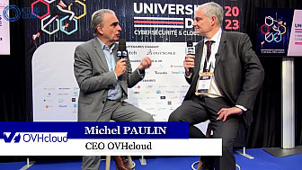 HEXATRUST UECC2023 - interview de Michel PAULIN CEO de OVHcloud aux Universités d'été de la Cybersécurité et du Cloud de Confiance