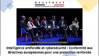 UECC2023 Cybersécurité et 'Cloud de Confiance' d'HEXATRUST - Conformité aux directives Européennes pour l'Intelligence Artificielle et la Cybersécurité