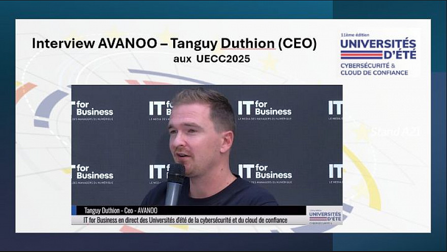 Souveraineté Numérique aux  UECC 2025  -  Tanguy Duthion (CEO) de AVANOO